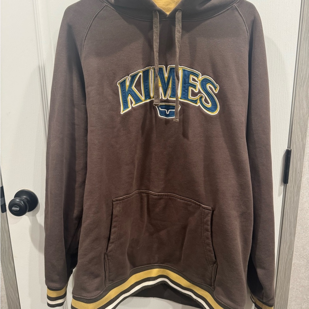 Kimes Ranch Brown and Yellow Men's Hoodie